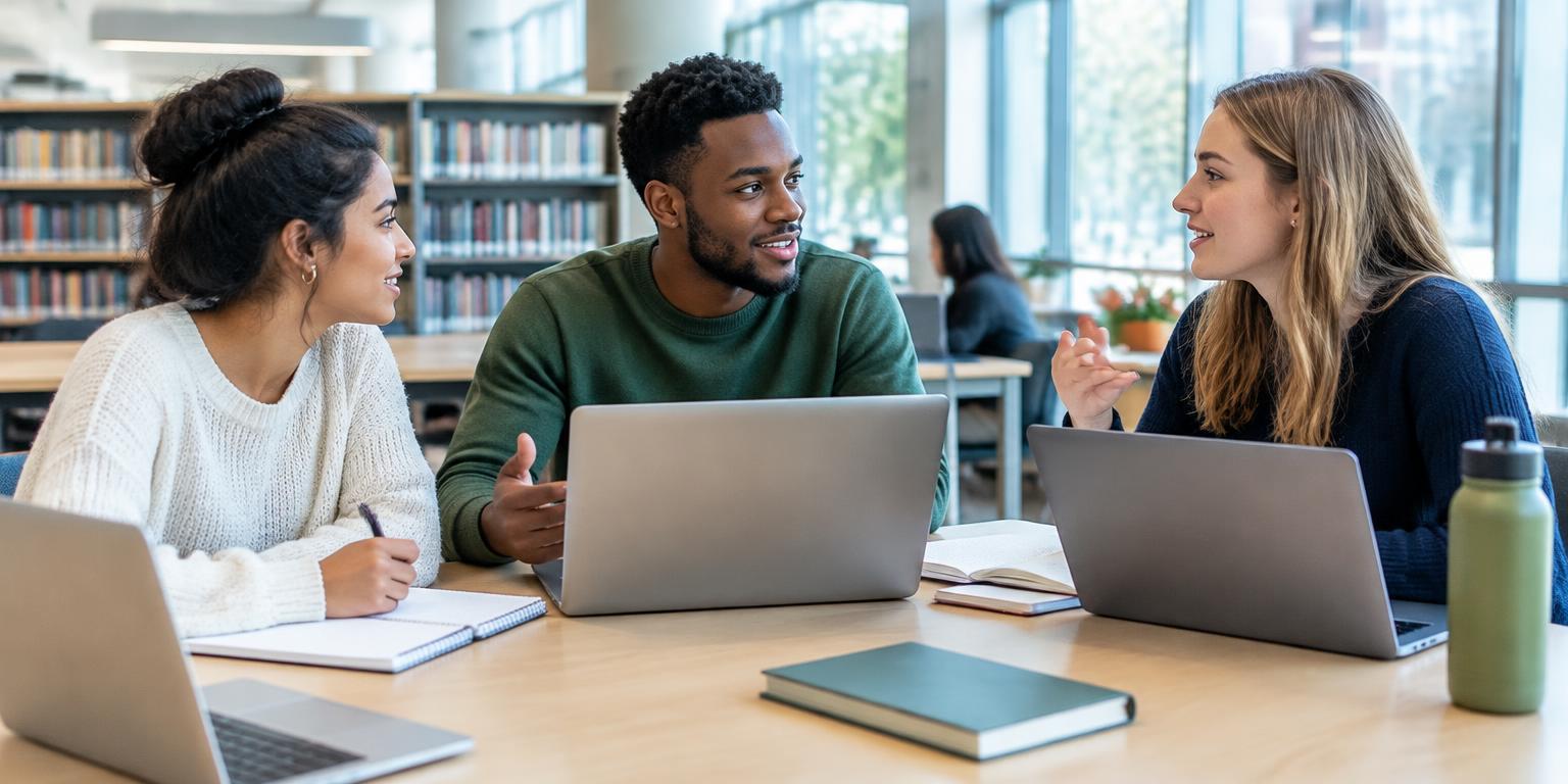 Students learning together